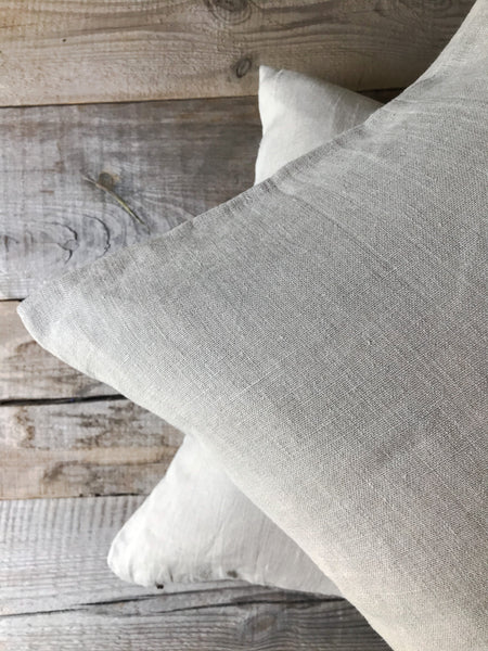 Dekoratyvus lininės pagalvėlės užvalkalas natūrali lino spalva